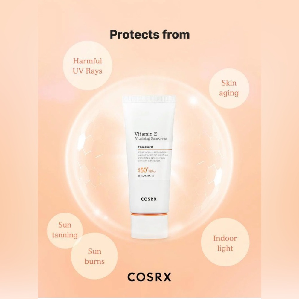 COSRX | Vitamin E Vitalizing Sunscreen | SPF 50 | Tacopherol | NiB 50 mL 2 Boxes - Picture 8 of 16
